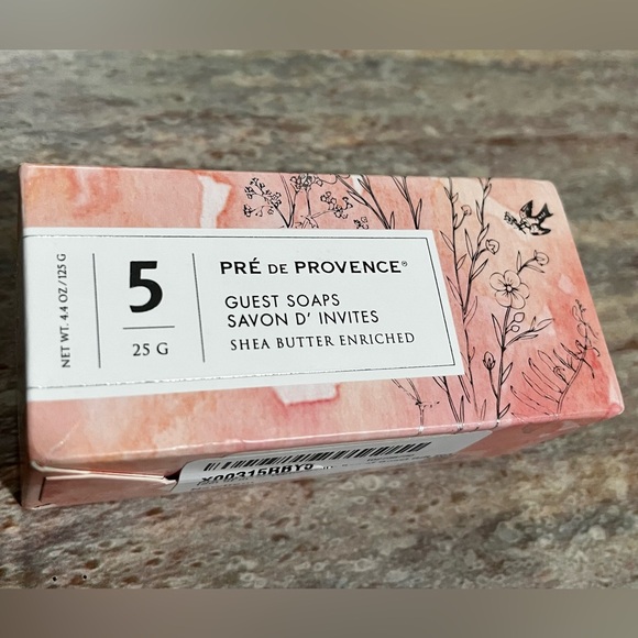 NIB Pre de Provence 5-White Gardenia luxury guest bar soaps with bonus - Picture 2 of 12